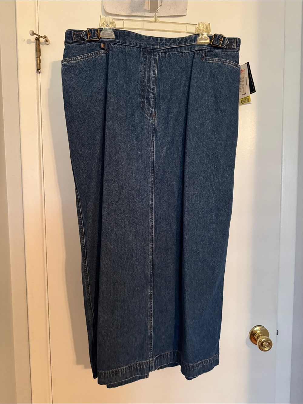 Lauren by Ralph Lauren Straight Dark Blue Denim Skirt NWT Sz 18w